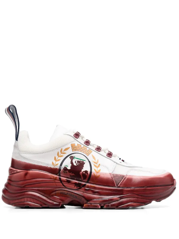 tommy hilfiger maroon shoes