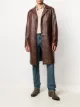 Image 2 of Sunflower single-breasted leather coat