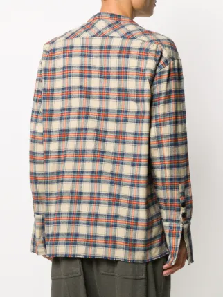 Classic Studio distressed flannel shirt展示图