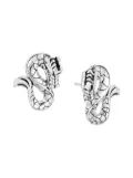 John Hardy Legends Naga sapphire stud earrings - Silver