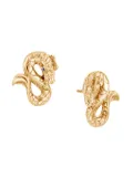 John Hardy 18kt yellow gold Legends Naga sapphire stud earrings