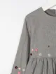 Il Gufo floral embroidered long tiered dress
