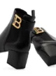 Imagem 2 de Balmain Ankle boot Salomé de couro