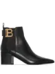 Imagem 1 de Balmain Ankle boot Salomé de couro
