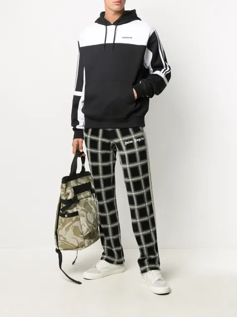 Black \u0026 white adidas colour block hoodie GD2077 - Farfetch