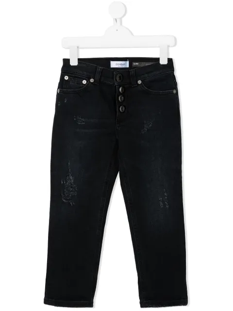 DONDUP KIDS high-rise straight jeans