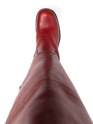 knee-high leather boots展示图