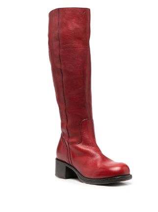 knee-high leather boots展示图