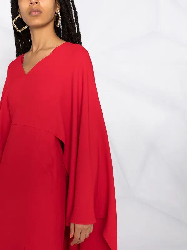 valentino silk cape dress Valentino, VGold caped silk maxi dress, Women, Pink, XXXS, Dresses
