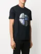 Emporio Armani planet print T-shirt