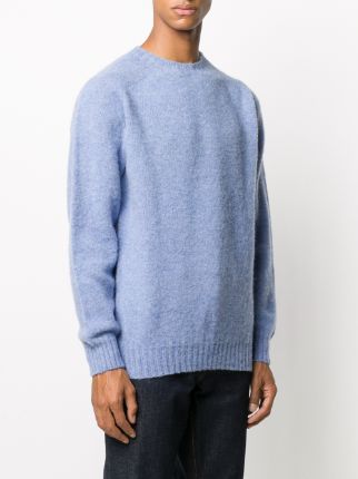 Shaggy crewneck wool jumper展示图