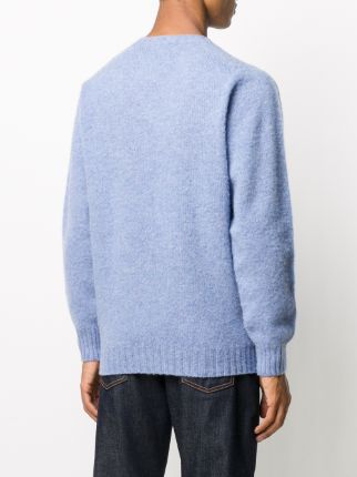 Shaggy crewneck wool jumper展示图