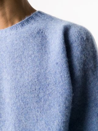 Shaggy crewneck wool jumper展示图