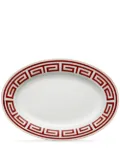 GINORI 1735 Labirinto oval serving platter (40cm) - Red