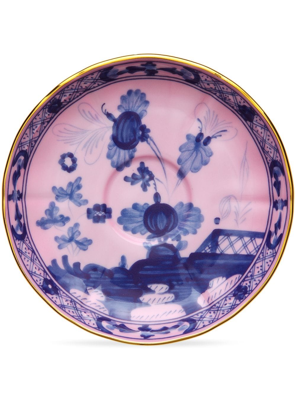 

GINORI 1735 Oriente Italiano porcelain tea saucers (set of 2) - Pink