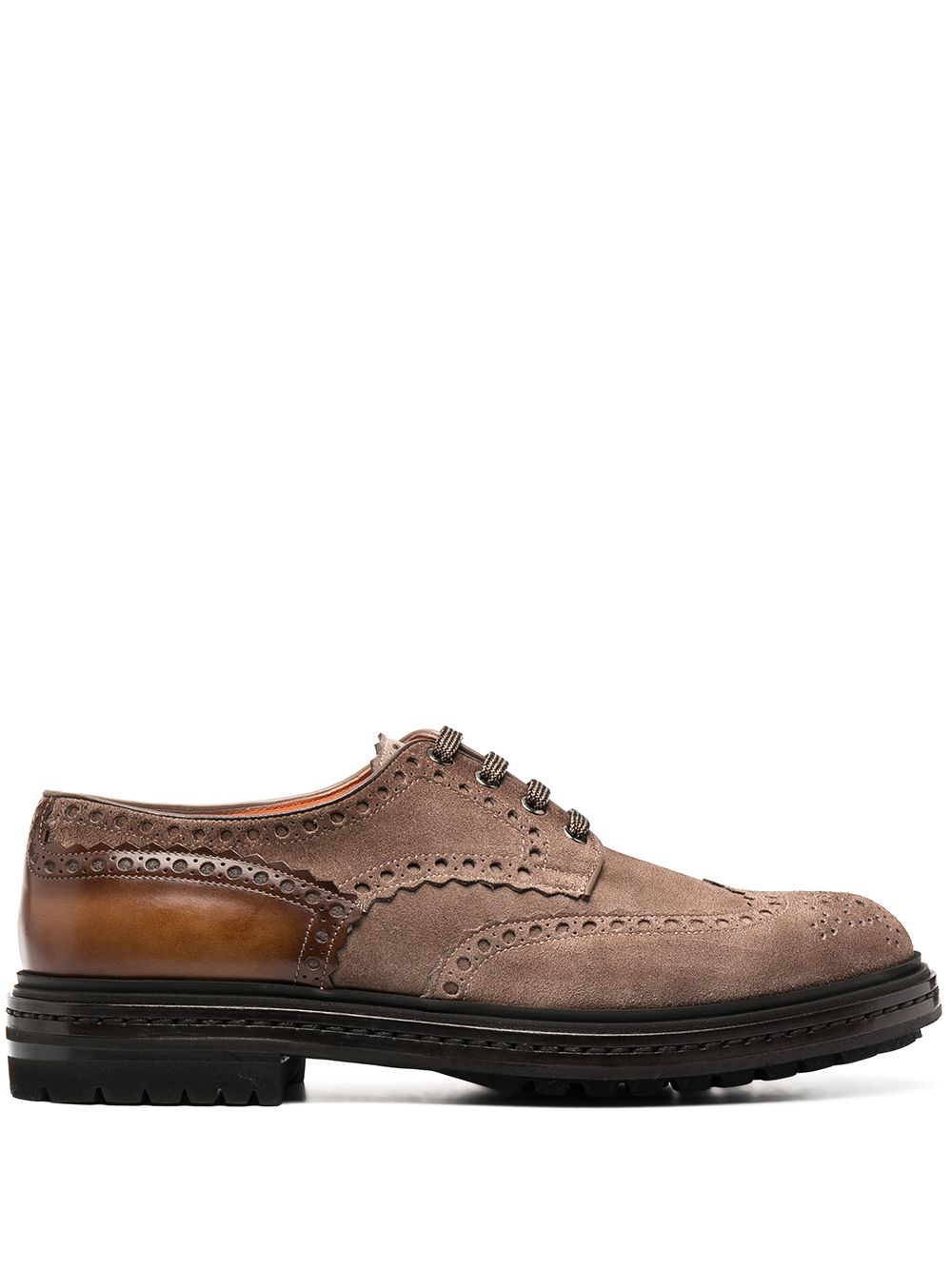 

Santoni panelled lace-up shoes - Neutrals