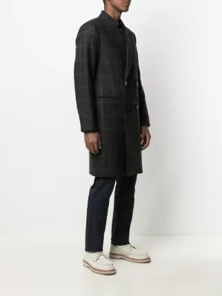 Kensington check wool coat展示图