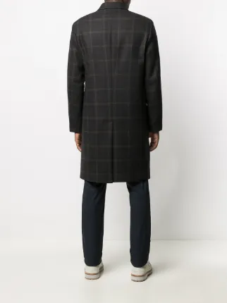 Kensington check wool coat展示图