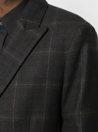 Kensington check wool coat展示图