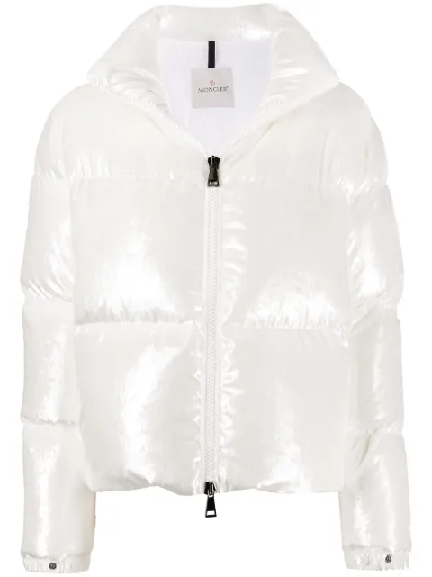 iridescent puffer jacket
