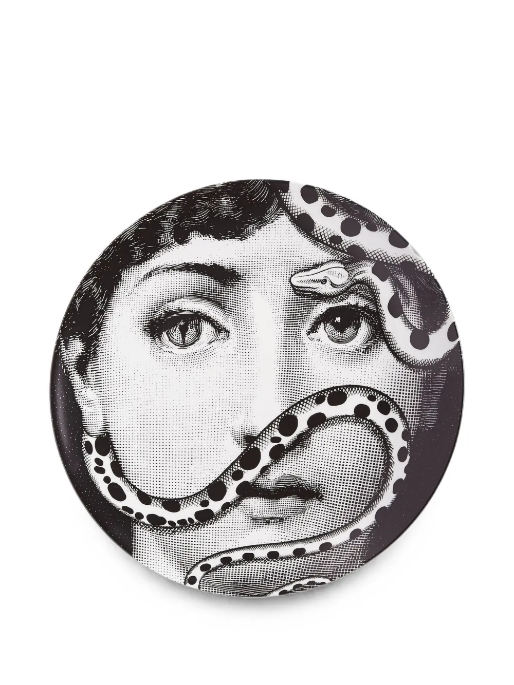 Fornasetti Tema e Variazioni n.383 decorative plate | Black | Image 1