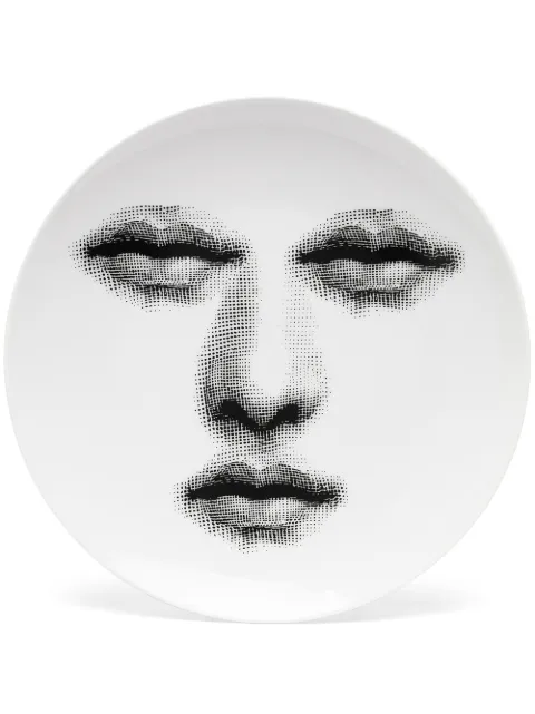 Fornasetti face-print round plate