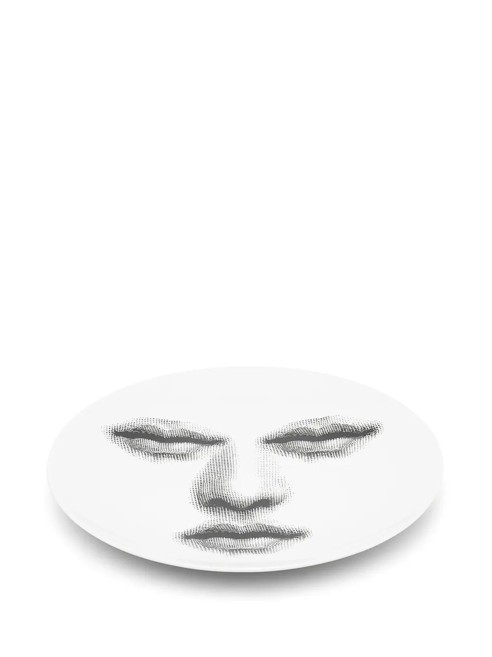 Fornasetti Bord met gezichtsprint - Wit