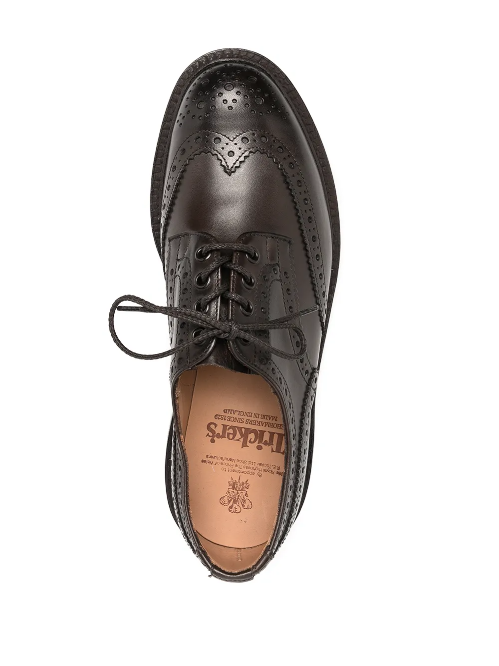 Tricker's Brogues With Round Toe And Brogue Detailing In Brown