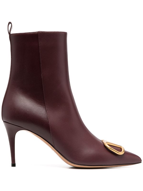 valentino burgundy boots