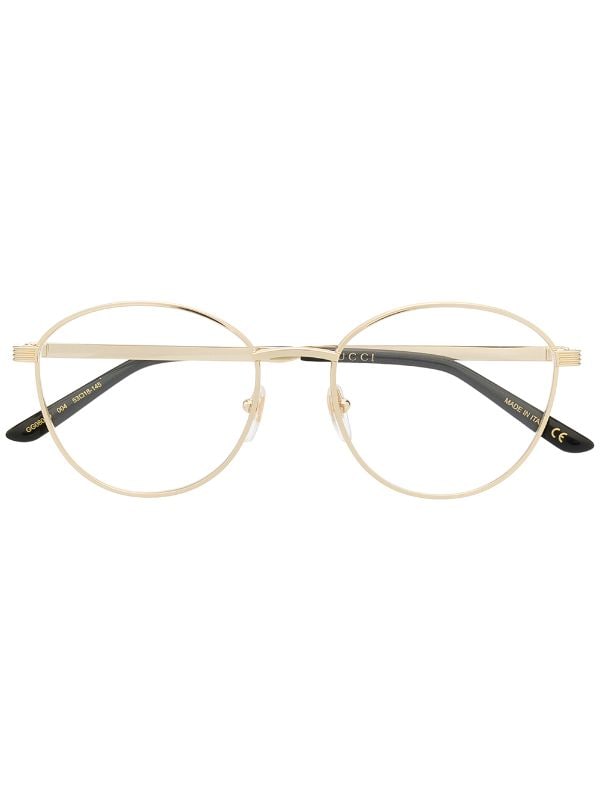 gucci round frame glasses
