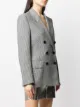 MSGM double-breasted houndstooth blazer