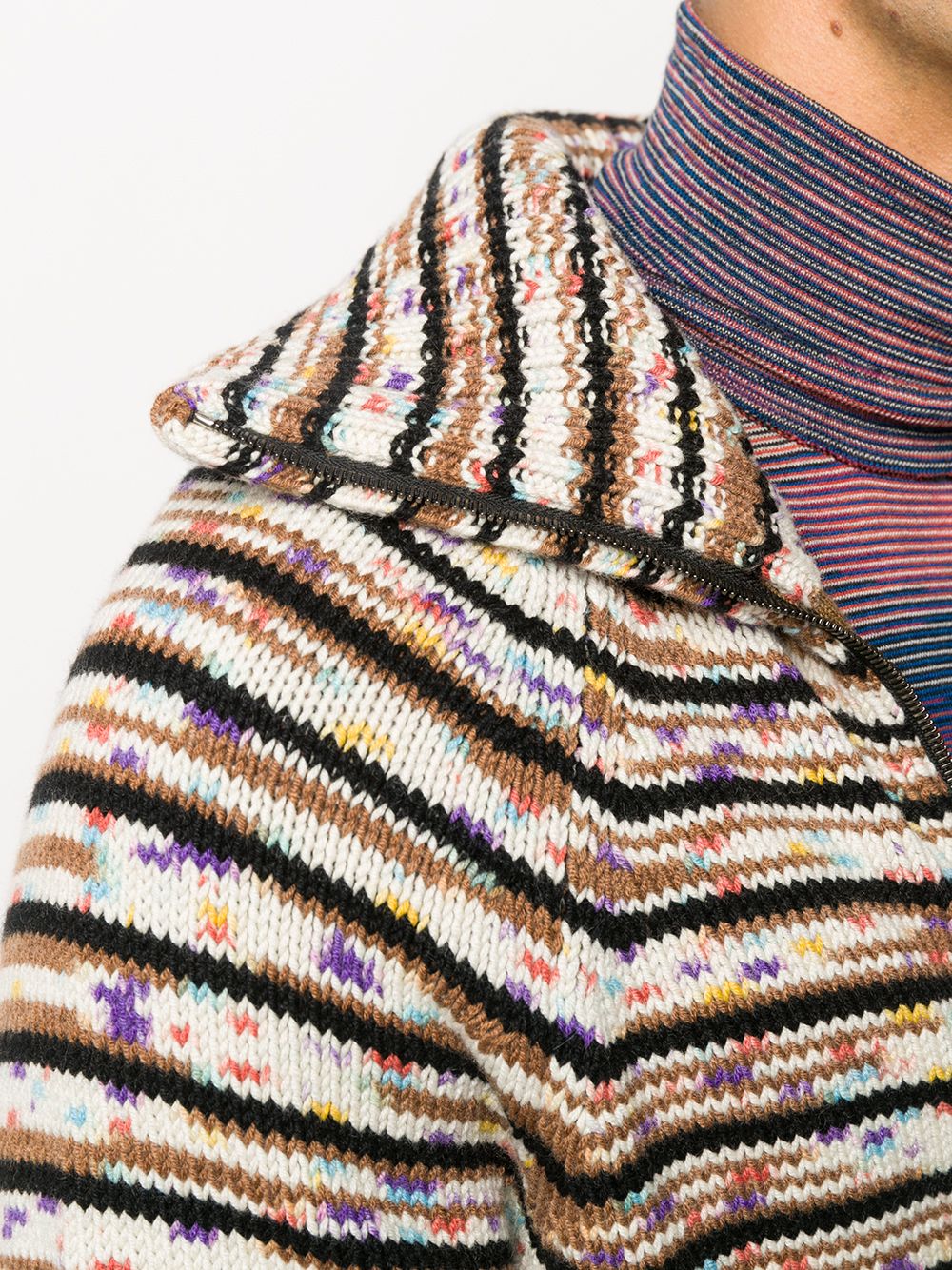 фото Missoni трикотажная куртка в полоску