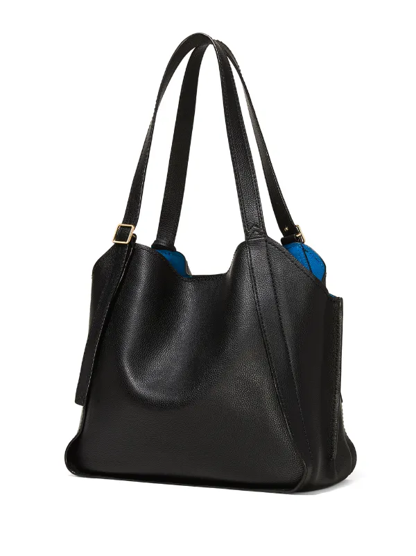 marc jacobs black tote leather