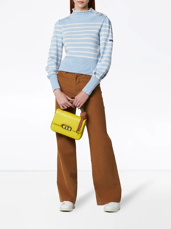 gg marmont small shoulder bolsa with bamboo