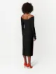 Carolina Herrera off-shoulder fitted midi dress