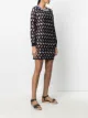 M Missoni long-sleeved geometric knit dress