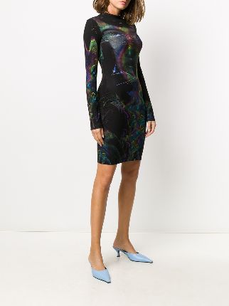 graphic-print bodycon dress展示图