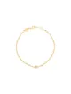 Image 1 of Anni Lu 18kt gold plated brass Balani gemstone bracelet