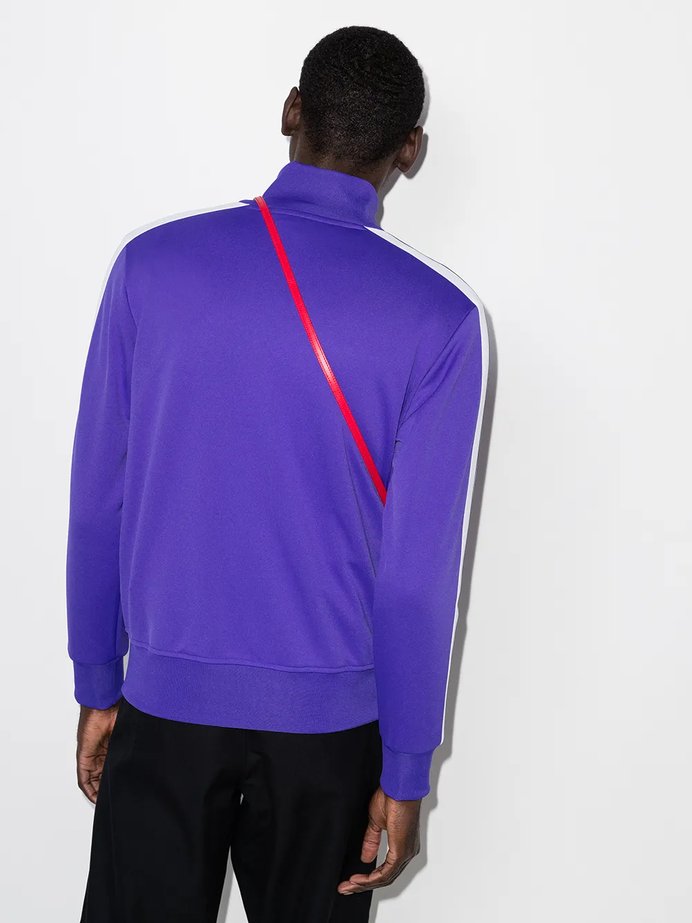 Palm Angels Storm Monogram Zipped Track Jacket in Purple for Men