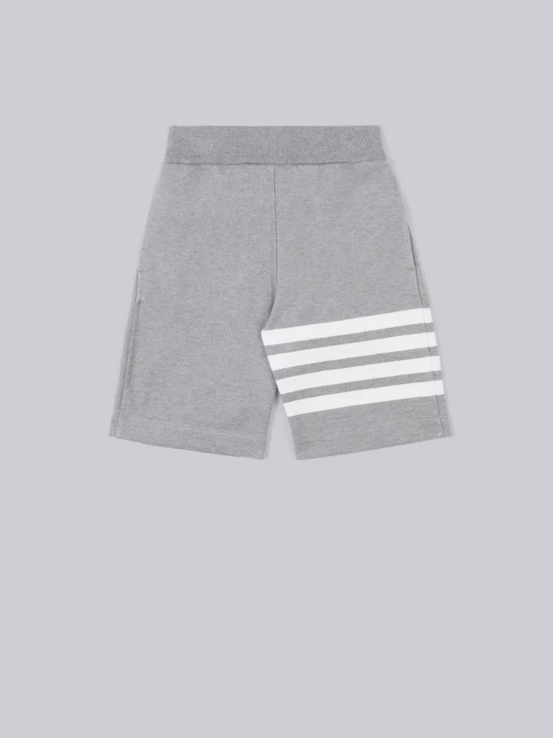 white cotton sweatshorts