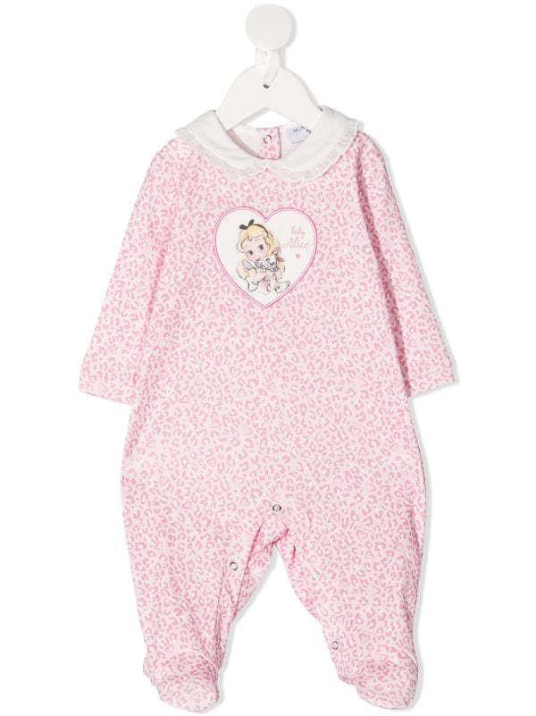 elephant print baby grow