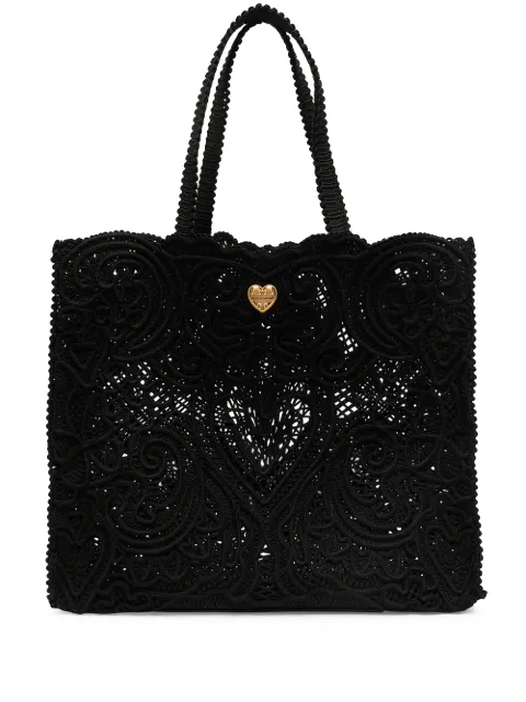 Dolce & Gabbana grand sac cabas Beatrice en crochet