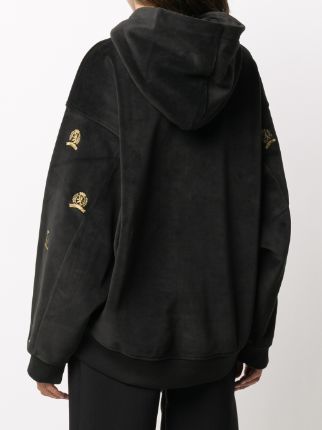 logo-embroidered hoodie展示图