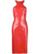 Image 1 of Saint Laurent fitted latex midi dress