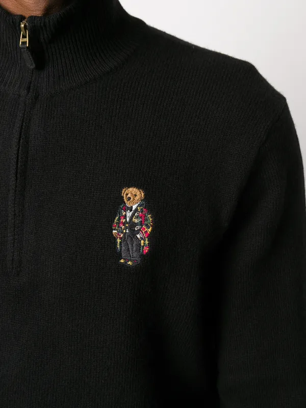polo bear half zip