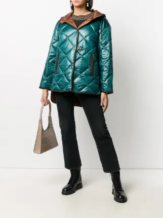 hooded quilted jacket展示图