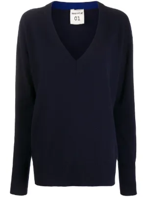 Semicouture Jetzt online auf Farfetch shoppen Cooler Pullover mit Schnürung am Ausschnitt schwarz