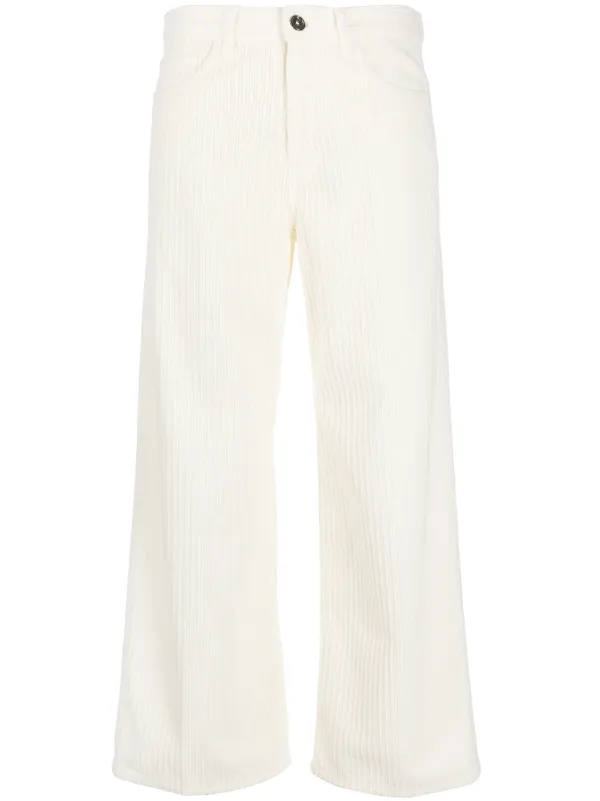 corduroy cropped trousers