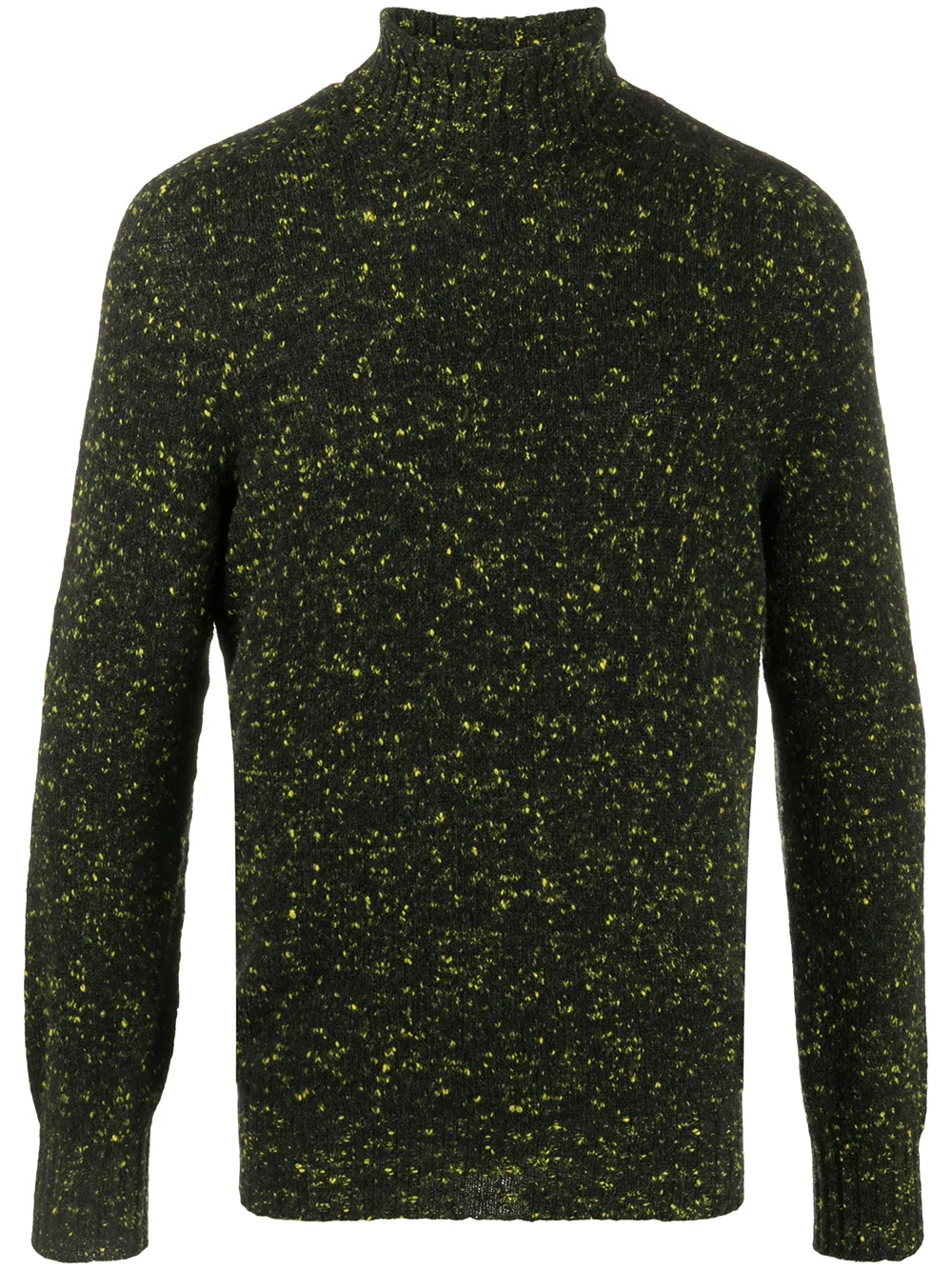 

Drumohr mélange rib-trimmed jumper - Green