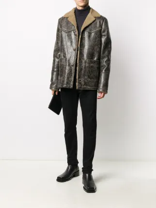 shearling leather jacket展示图